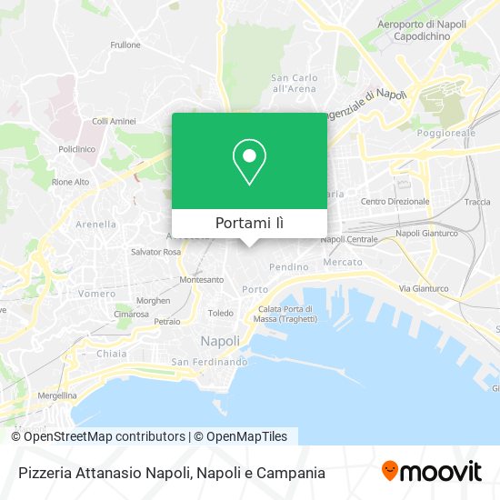 Mappa Pizzeria Attanasio Napoli