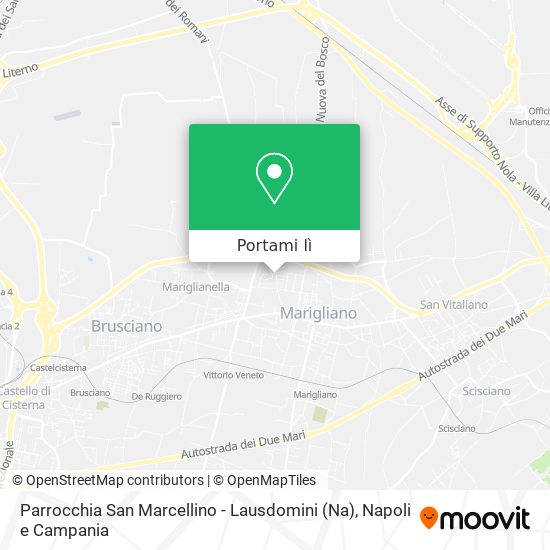 Mappa Parrocchia San Marcellino - Lausdomini (Na)