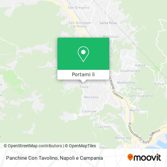 Mappa Panchine Con Tavolino