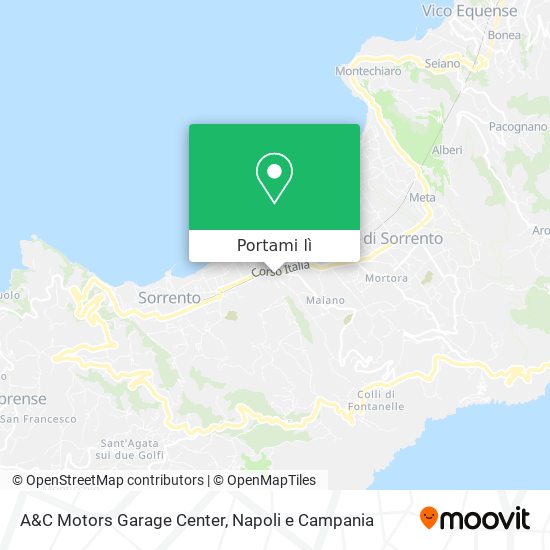 Mappa A&C Motors Garage Center