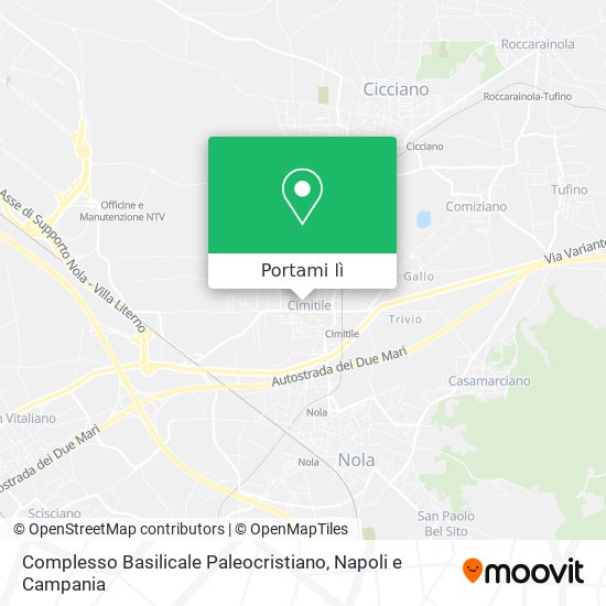 Mappa Complesso Basilicale Paleocristiano