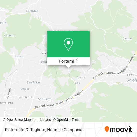 Mappa Ristorante O' Tagliero