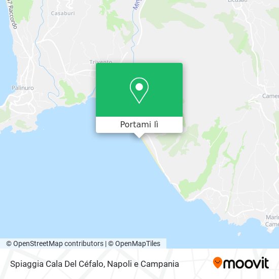 Mappa Spiaggia Cala Del Céfalo