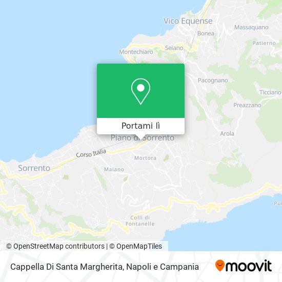 Mappa Cappella Di Santa Margherita