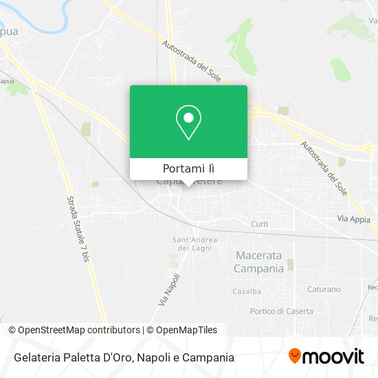 Mappa Gelateria Paletta D'Oro