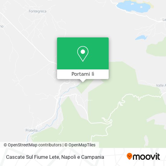 Mappa Cascate Sul Fiume Lete