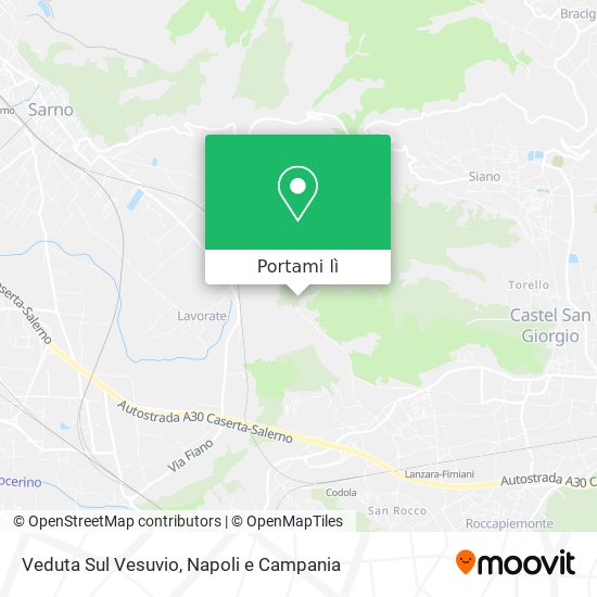 Mappa Veduta Sul Vesuvio