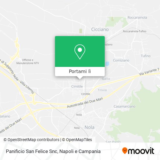 Mappa Panificio San Felice Snc
