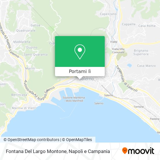 Mappa Fontana Del Largo Montone
