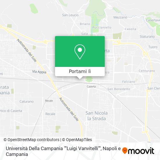 Mappa Università Della Campania ""Luigi Vanvitelli""
