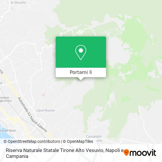 Mappa Riserva Naturale Statale Tirone Alto Vesuvio