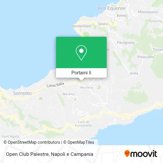 Mappa Open Club Palestre