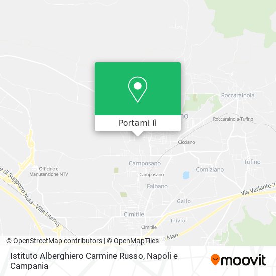 Mappa Istituto Alberghiero Carmine Russo