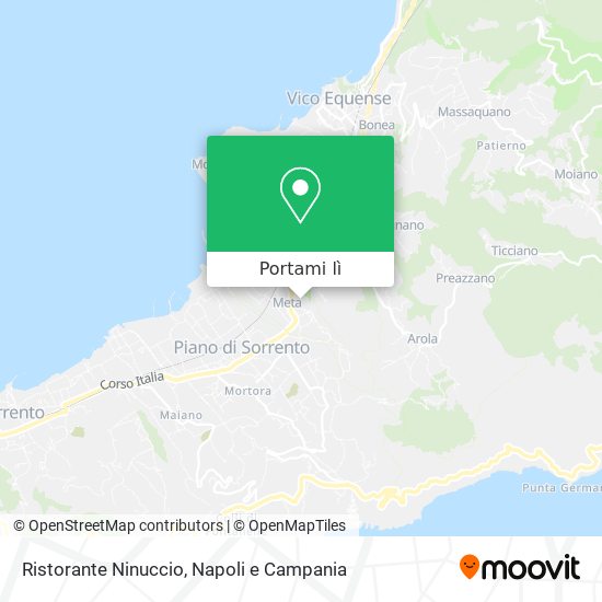 Mappa Ristorante Ninuccio