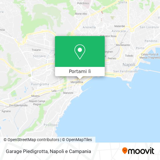 Mappa Garage Piedigrotta
