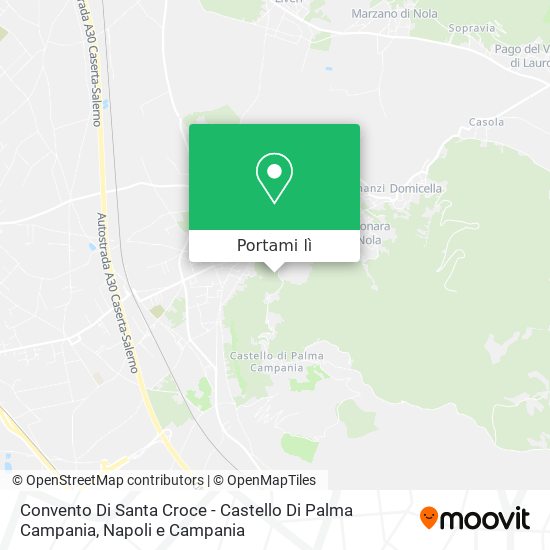 Mappa Convento Di Santa Croce - Castello Di Palma Campania