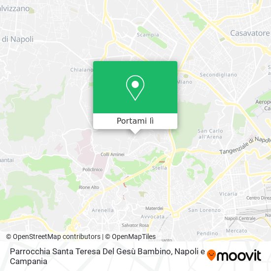 Mappa Parrocchia Santa Teresa Del Gesù Bambino