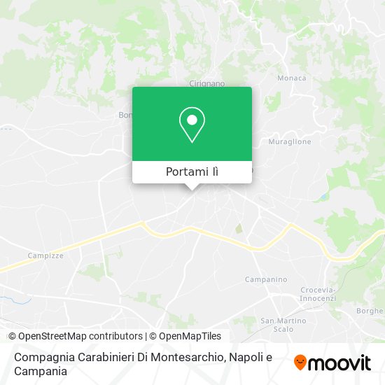 Mappa Compagnia Carabinieri Di Montesarchio