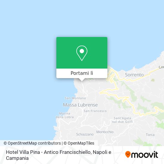 Mappa Hotel Villa Pina - Antico Francischiello