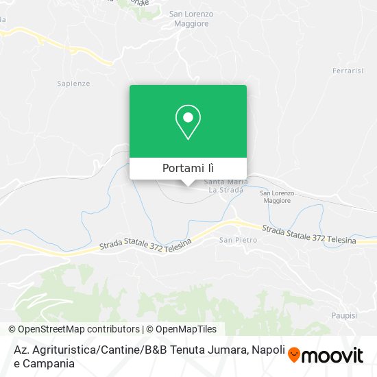 Mappa Az. Agrituristica / Cantine / B&B Tenuta Jumara