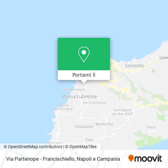 Mappa Via Partenope - Francischiello