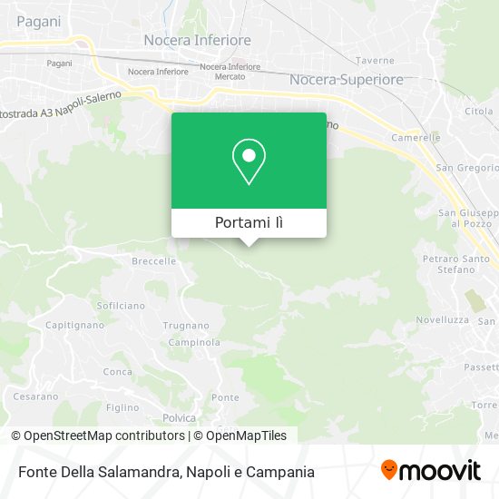 Mappa Fonte Della Salamandra
