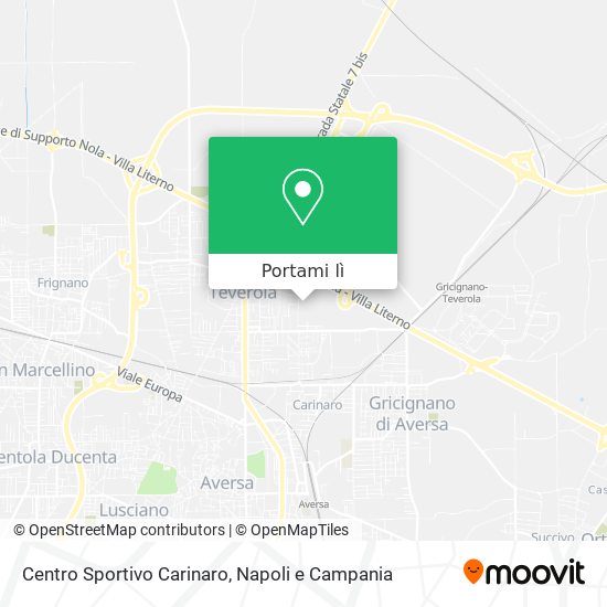 Mappa Centro Sportivo Carinaro