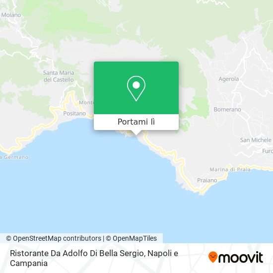 Mappa Ristorante Da Adolfo Di Bella Sergio