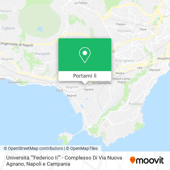 Mappa Università ""Federico Ii"" - Complesso Di Via Nuova Agnano