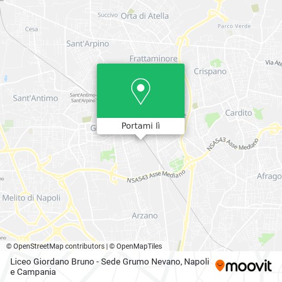 Mappa Liceo Giordano Bruno - Sede Grumo Nevano