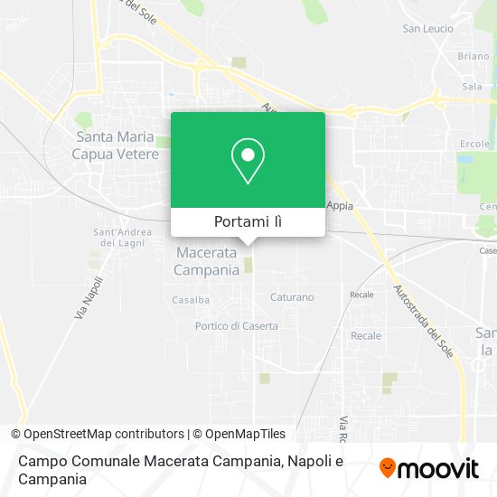 Mappa Campo Comunale Macerata Campania