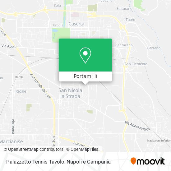 Mappa Palazzetto Tennis Tavolo