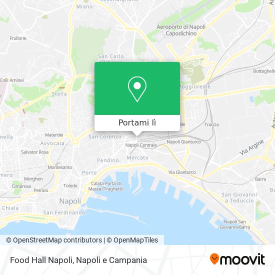 Mappa Food Hall Napoli