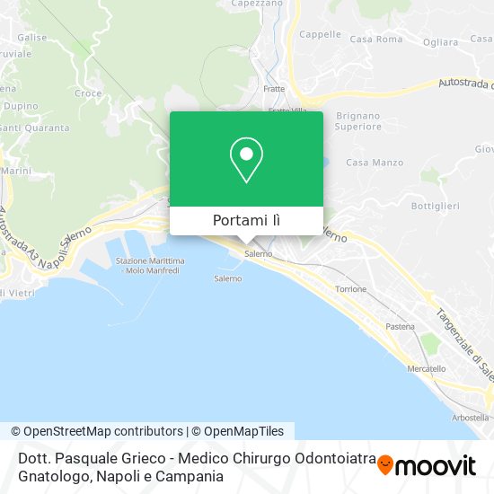 Mappa Dott. Pasquale Grieco - Medico Chirurgo Odontoiatra Gnatologo