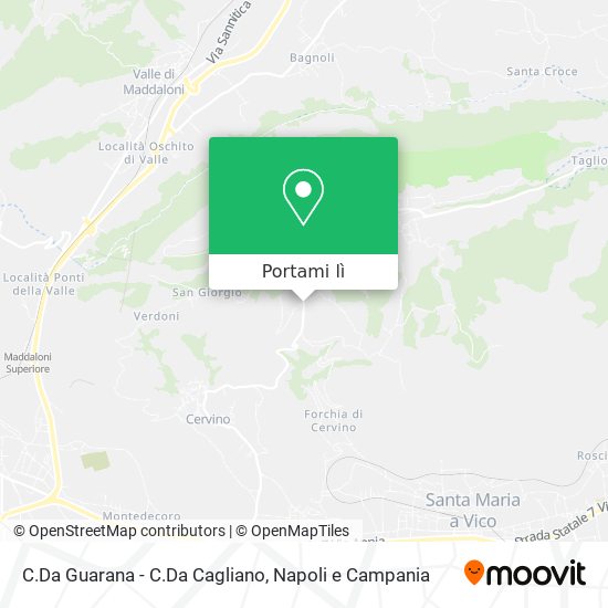 Mappa C.Da Guarana - C.Da Cagliano