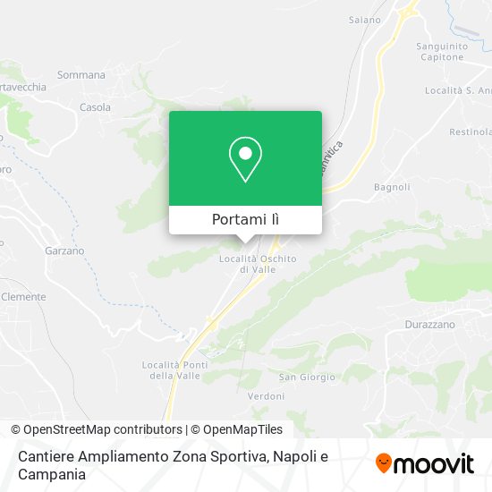 Mappa Cantiere Ampliamento Zona Sportiva