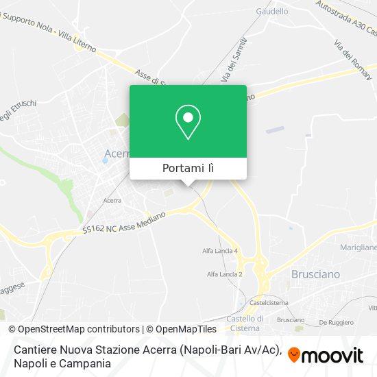Mappa Cantiere Nuova Stazione Acerra (Napoli-Bari Av / Ac)