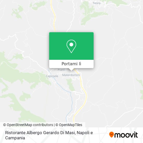 Mappa Ristorante Albergo Gerardo Di Masi