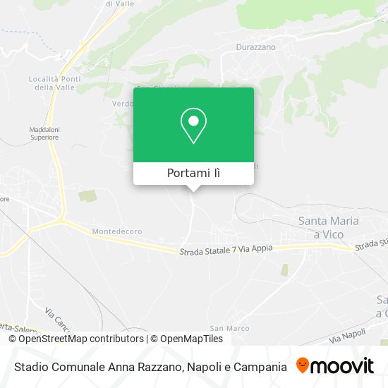 Mappa Stadio Comunale Anna Razzano