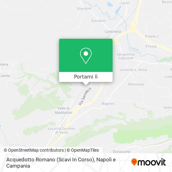 Mappa Acquedotto Romano (Scavi In Corso)