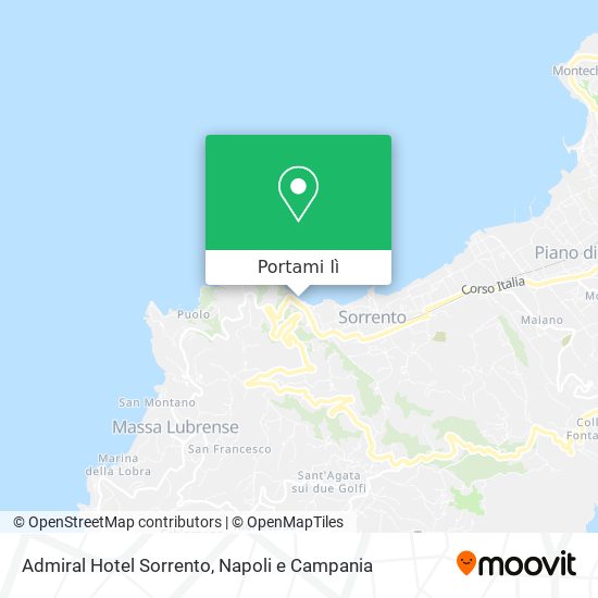 Mappa Admiral Hotel Sorrento