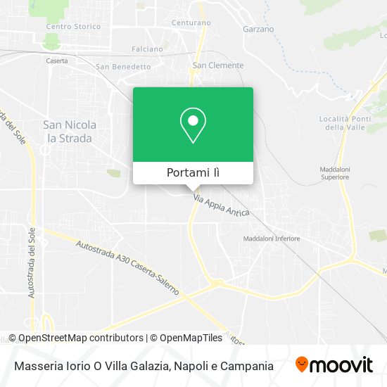 Mappa Masseria Iorio O Villa Galazia