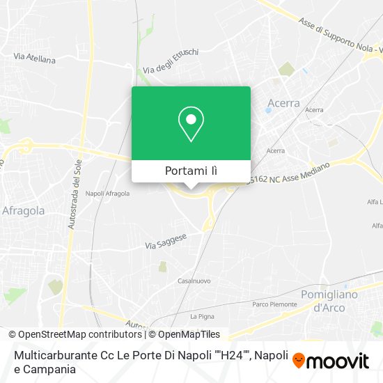 Mappa Multicarburante Cc Le Porte Di Napoli ""H24""