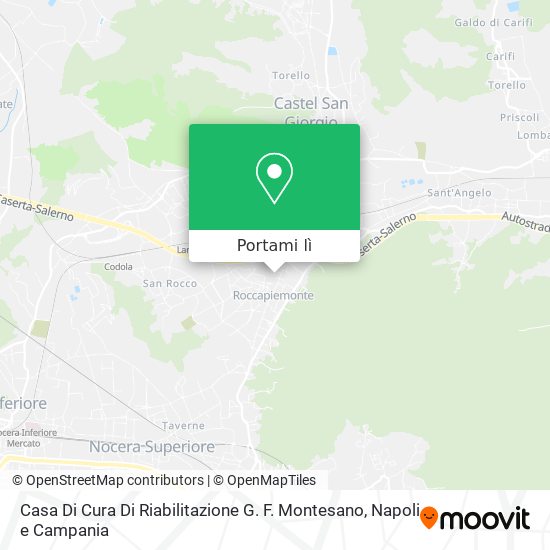 Mappa Casa Di Cura Di Riabilitazione G. F. Montesano