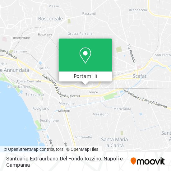 Mappa Santuario Extraurbano Del Fondo Iozzino