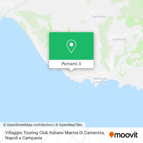 Mappa Villaggio Touring Club Italiano Marina Di Camerota