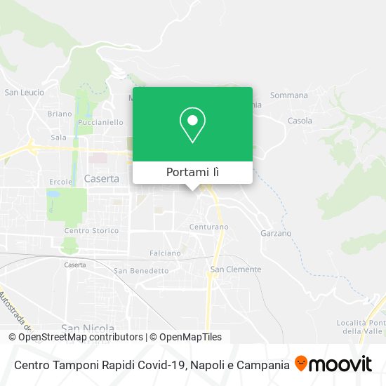 Mappa Centro Tamponi Rapidi Covid-19