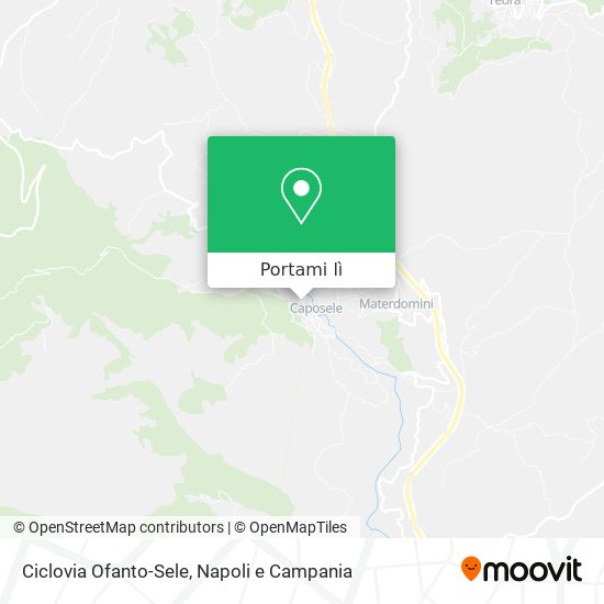 Mappa Ciclovia Ofanto-Sele
