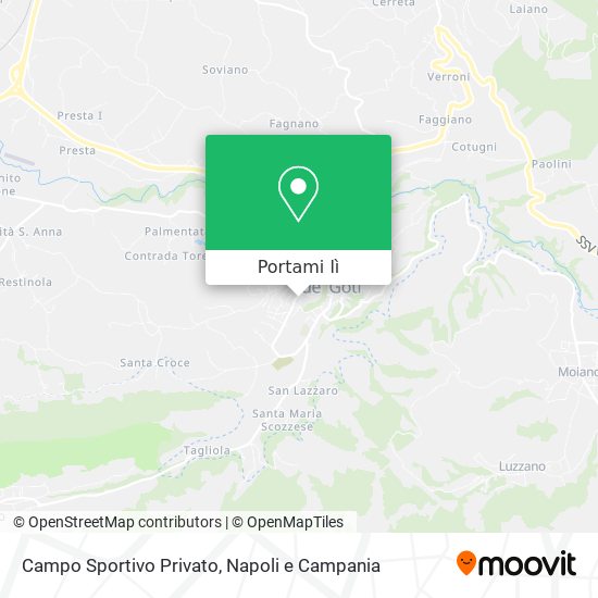 Mappa Campo Sportivo Privato