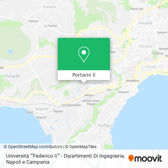 Mappa Università ""Federico Ii"" - Dipartimenti Di Ingegneria